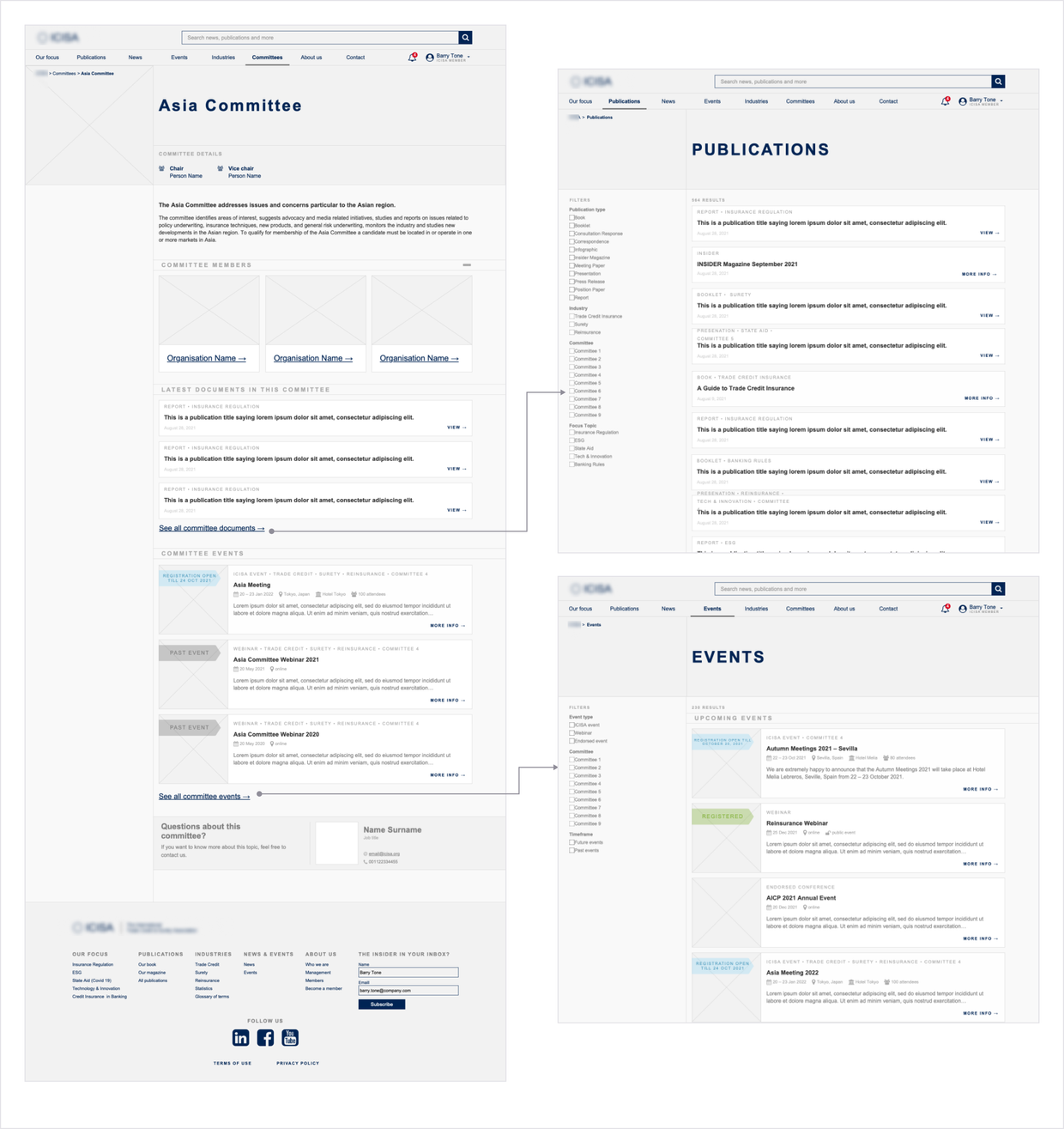 Navigating related content